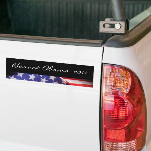 Barack Obama 2012 Moderne Bumpersticker (Op Truck)