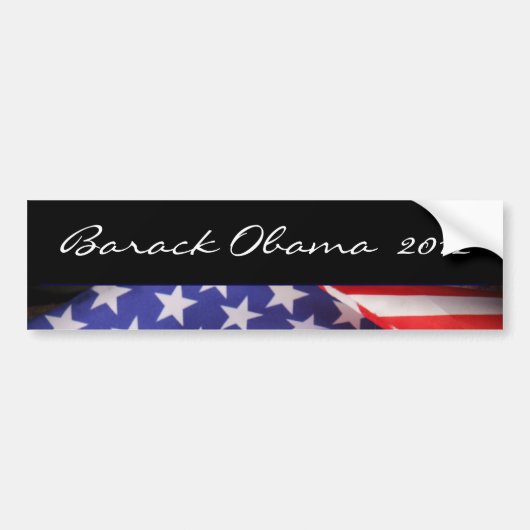 Barack Obama 2012 Moderne Bumpersticker (Voorkant)