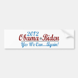 Barack Obama 2012 opnieuw Bumpersticker
