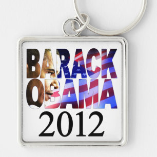 Barack Obama 2012 Profile Cutout Sleutelhanger