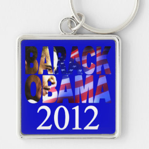 Barack Obama 2012 Profile Cutout Sleutelhanger