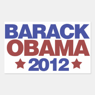 Barack Obama 2012 Rechthoekige Sticker