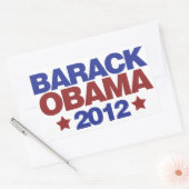Barack Obama 2012 Rechthoekige Sticker (Envelop)