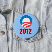 Barack Obama 2012 Ronde Button 4,0 Cm (In situ)