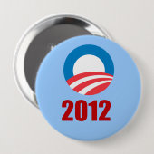 Barack Obama 2012 Ronde Button 4,0 Cm (Voorkant /achterkant)