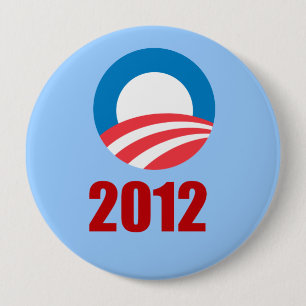 Barack Obama 2012 Ronde Button 4,0 Cm
