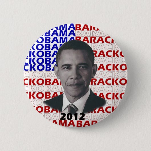 Barack Obama 2012 Ronde Button 5,7 Cm (Voorkant)