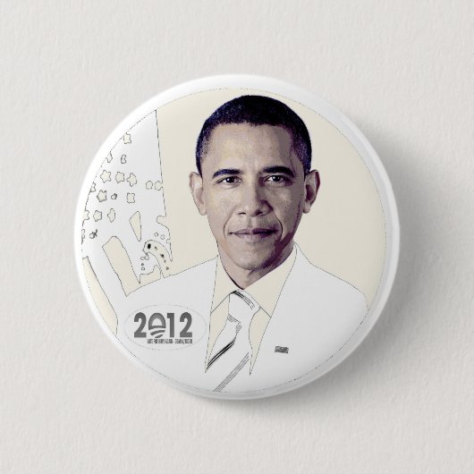 Barack Obama 2012 Ronde Button 5,7 Cm (Voorkant)