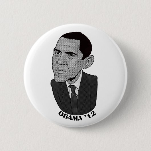 Barack Obama 2012 Ronde Button 5,7 Cm (Voorkant)