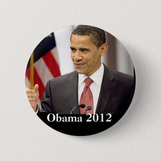 Barack Obama 2012 Ronde Button 5,7 Cm (Voorkant)