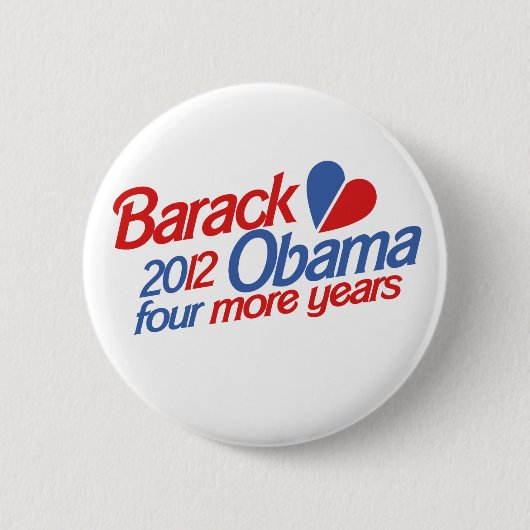 Barack Obama 2012 Ronde Button 5,7 Cm (Voorkant)