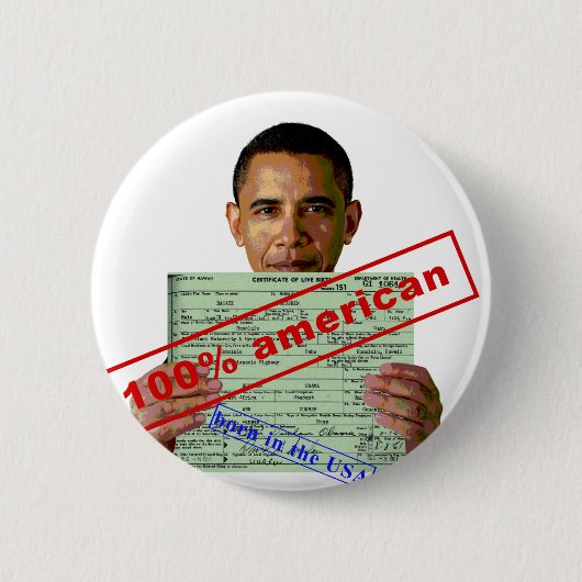 Barack Obama 2012 Ronde Button 5,7 Cm (Voorkant)