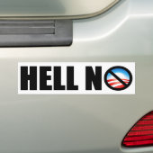 Barack Obama 2012? Verdomme nee! Bumpersticker (Op auto)