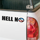 Barack Obama 2012? Verdomme nee! Bumpersticker (Op Truck)