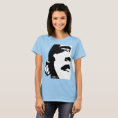 Barack Obama 2012 zwart-wit T-shirt (Voorkant volledig)