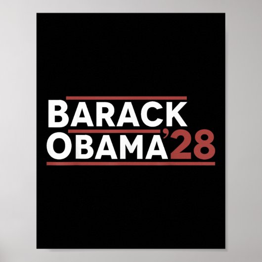 Barack Obama 2028 Poster (Voorkant)