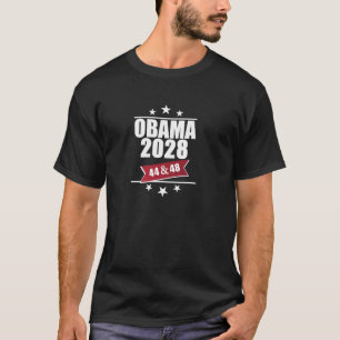 Barack Obama 2028 President Amerikaanse vlag T-shirt