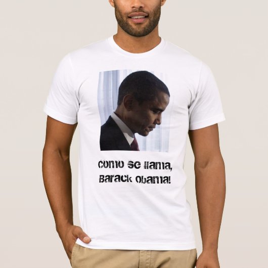 Barack-obama-2, Como se lama, Barack Obama! T-shirt (Voorkant)