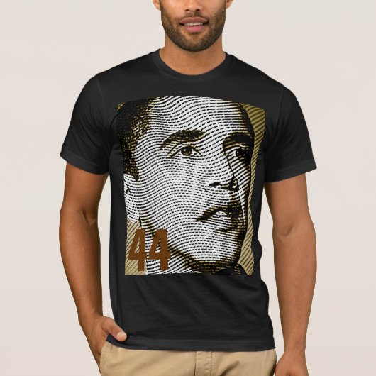 Barack Obama 44e Amerikaans President - inaugurati T-shirt (Voorkant)