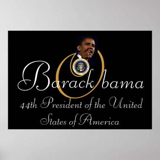 Barack Obama 44e President 52 x 35-inch herdenking Poster (Voorkant)