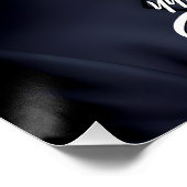 Barack Obama 44e President & Amerikaanse vlag Perfect Poster (Hoek)