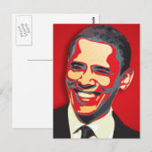 Barack Obama 44e President Briefkaart (Voorkant / Achterkant)