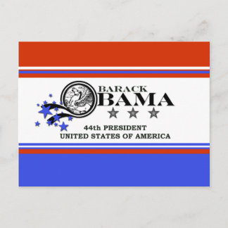 Barack Obama 44e President Briefkaart