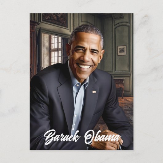 Barack Obama 44e President Briefkaart (Voorkant)