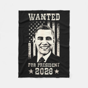 Barack Obama 44e president gezocht voor 48e presid Fleece Deken
