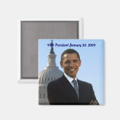 Barack-Obama 44e President Magneet (Voorkant / Achterkant)