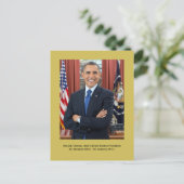 Barack Obama, 44e President van de Verenigde State Briefkaart (Staand voorkant)