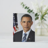 BARACK OBAMA 44e President van de Verenigde Staten Briefkaart (Staand voorkant)