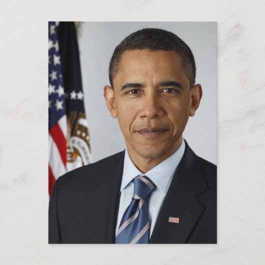 BARACK OBAMA 44e President van de Verenigde Staten Briefkaart (Voorkant)