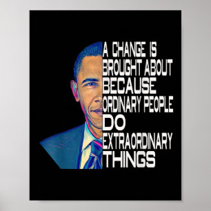 Barack Obama 44e President van de VS Poster