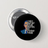 Barack Obama 44e President van de VS Ronde Button 5,7 Cm (Voorkant /achterkant)