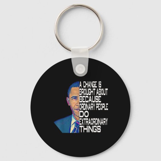 Barack Obama 44e President van de VS Sleutelhanger (Voorkant)