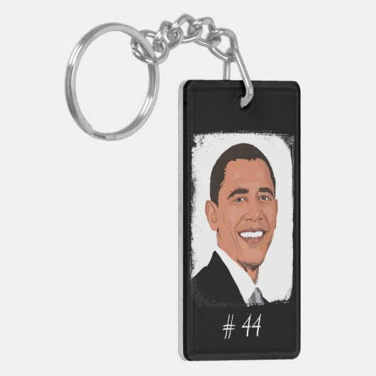 Barack Obama 44ste President Sleutelhanger (Voorkant Links)