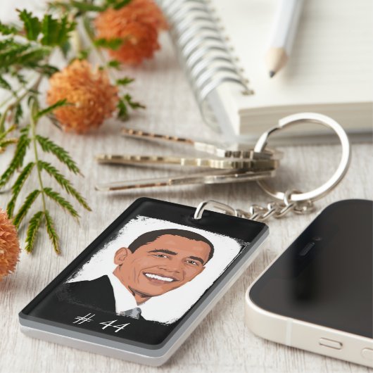 Barack Obama 44ste President Sleutelhanger (Voorkant Rechts)