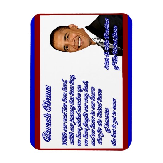 Barack Obama,44th&45 _Premium Flexi Magnet Magneet (Verticaal)