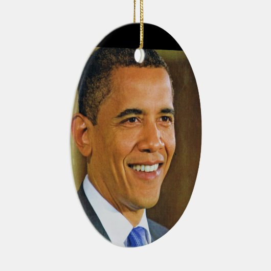 BARACK OBAMA,44TH U.S.A. PRESIDENT versieren Keramisch Ornament (Rechts)