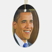 BARACK OBAMA,44TH U.S.A. PRESIDENT versieren Keramisch Ornament (Links)