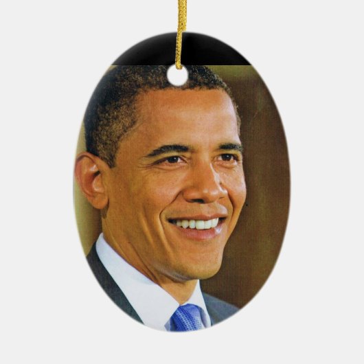BARACK OBAMA,44TH U.S.A. PRESIDENT versieren Keramisch Ornament (Voorkant)