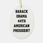 BARACK OBAMA,44TH U.S.A. PRESIDENT versieren Keramisch Ornament (Achterkant)
