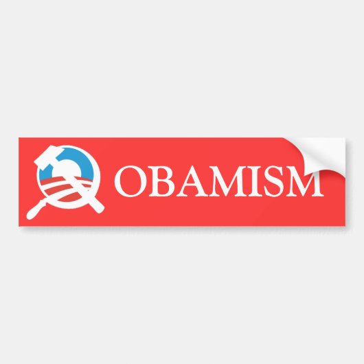 Barack Obama a socialistische marxist Bumpersticker (Voorkant)