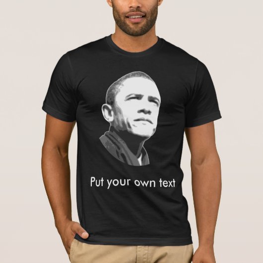 Barack Obama, aanpasbaar T-shirt (Voorkant)