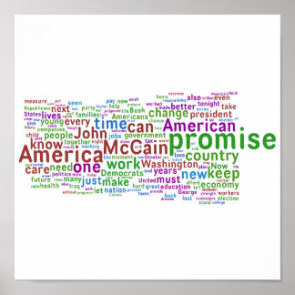 Barack Obama Acceptatietoespraak Poster