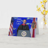 Barack Obama - Afstuderen kaart-M Kaart (Gele Bloem)