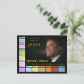 Barack Obama Agenda Briefkaart (Staand voorkant)