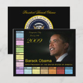 Barack Obama Agenda Briefkaart (Voorkant / Achterkant)
