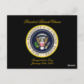 Barack Obama Agenda Briefkaart (Achterkant)